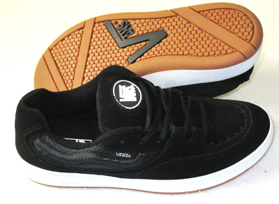 Vans Men's Speed Ls Black True White Suede Mesh Skate Shoes size 10 NIB