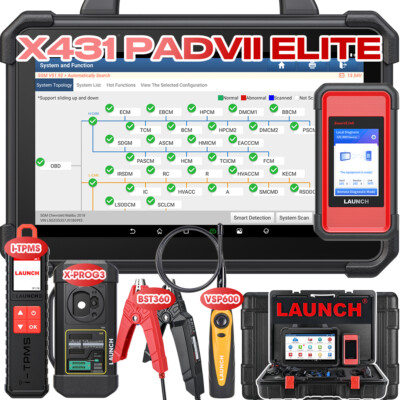 LAUNCH X431 PAD VII X-PROG 3 OBD2 Diagnosegerät ECU Programm Coding BST360 TPMS