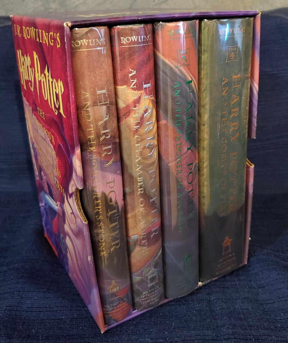 Rowling, J.K.: Harry Potter: First 4 books in original box (3 1st