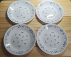 Set Of 4 Vintage Corelle By Corning White With Blue Flowers 7" Plates — photo 1