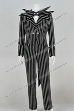 The Nightmare Before Christmas Cosplay Jack Skellington Costume Coat Suit Outfit