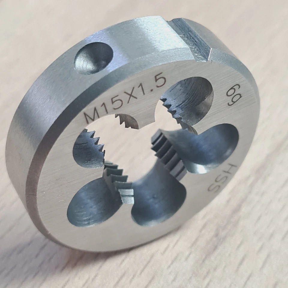 DNI-WERKZEUGE M15 x 1,5 Schneideisen Feingewinde Gewindeschneideisen Gewindeschneider Gewinde