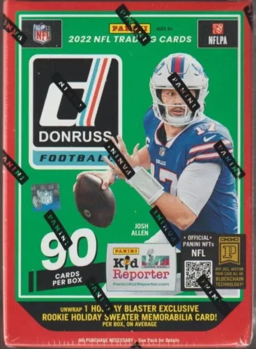 2022 Panini Donruss Football NFL Holiday BLASTER Box ROOKIE SWEATER  90 Cards