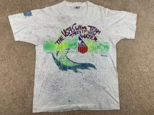Vintage Fruit of the Loom T-Shirt Men's XL Made in USA Single Stitch Swim Team
