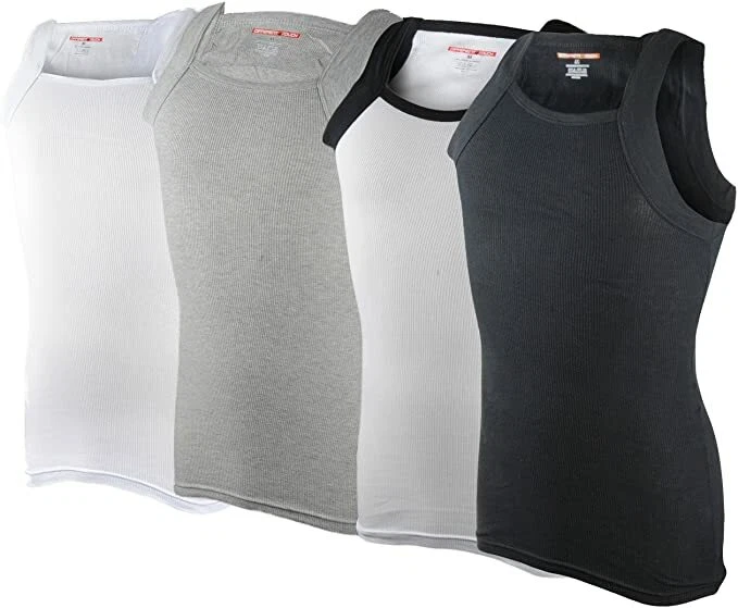 Square cut tank tops big best sale and tall