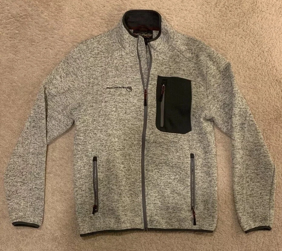 Free Country Men's Sweater Knit Fleece Jacket (Full Zip) | eBay