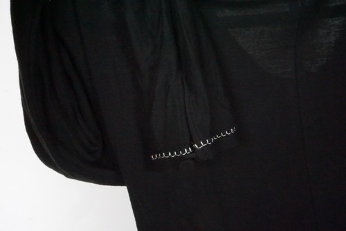 Giorgio Armani Black White Stitching Cashmere Blend Top Shirt 38 BRAND NEW - Picture 4 of 5