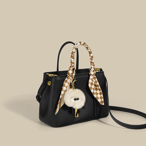 Borsa da donna in vera pelle di mucca borsa a tracolla pendolare - Foto 1 di 24