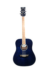 Lifted Bridge, Needs Repair - Dean Axs Dreadnought Acoustic Guitar Blue  #r8887