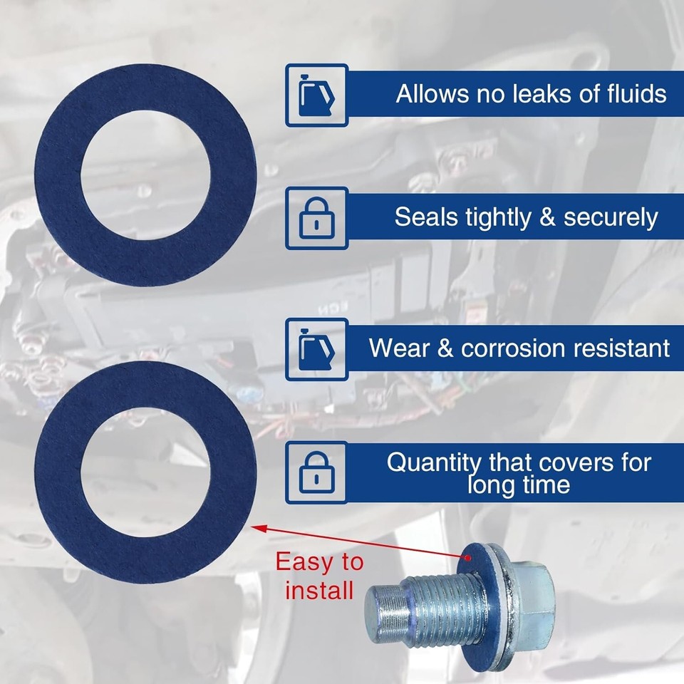 20pack Oil Drain Plug Gasket Crush Washer 90430-12031 For Toyota Parus Tundra US - Foto 4