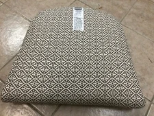 Frontgate Santa Clara Dining Chair pad cushion cream brown michelle cocoa 22x20