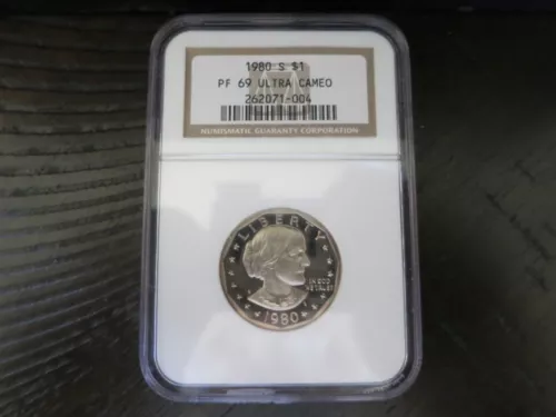1980 - S SUSAN B ANTHONY $1 NGC PROOF 69 ULTRA CAMEO