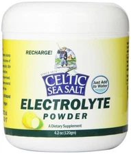 Celtic Sea Salt Electrolyte Powder Drink Mix, 4.2 Ounce. New and Sealed