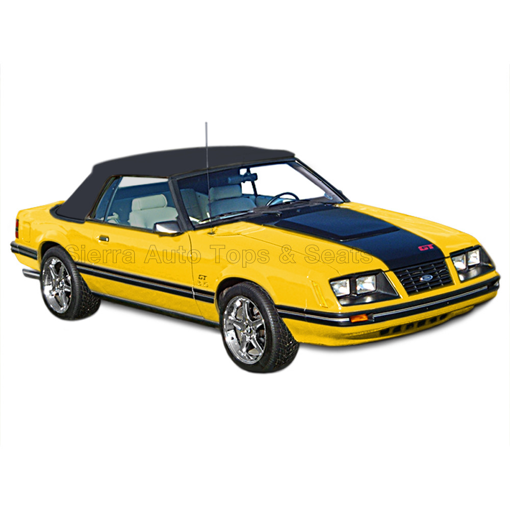 Mustang Convertible Top (83-90 All Models) Black Vinyl with Tinted