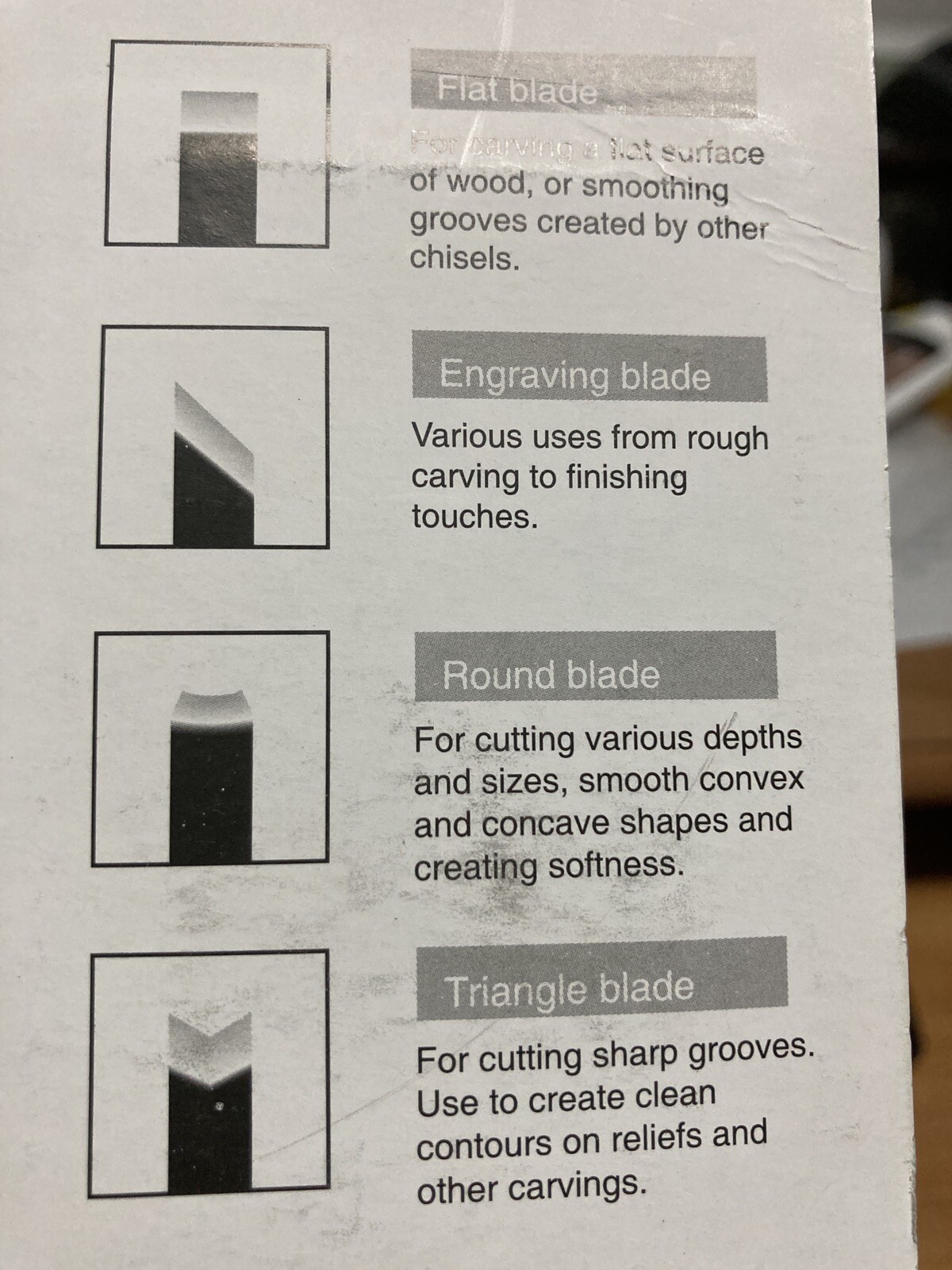 Crafter's Square Wood Carving Set 4 PC for sale online eBay