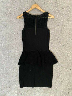 MILLY Dress sz S Black Sweater Knit Sheath PEPLUM Sleeveless Cocktail Bodycon | eBay MILLY Dress sz S Black Sweater Knit Sheath PEPLUM Sleeveless Cocktail Bodycon | eBay
