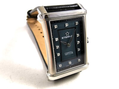 ETERNA CONTESSA Perlmutt 12 Diamanten Diamant Cabochon ungetragen !!!TOP!!!