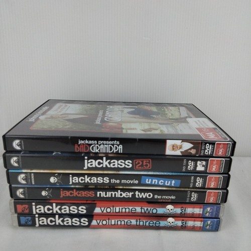 Jackass DVD Bundle ×6 Region 4 Bad Grandpa Steve O Johnny Knoxville Bam Movie - Picture 2 of 15