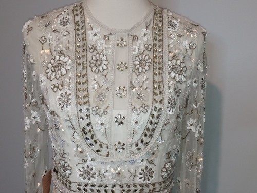 Vestido de novia victoriano Needle & Thread Bridal of London talla 8 IRL medida belo - Imagen 9 de 24
