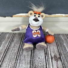 1999 Basketball Bubba Talking 8" Plush Bear Rubber Face Works