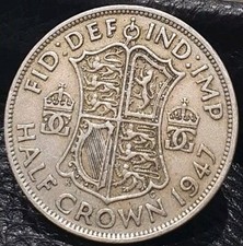 1947 George VI Half Crown Coin