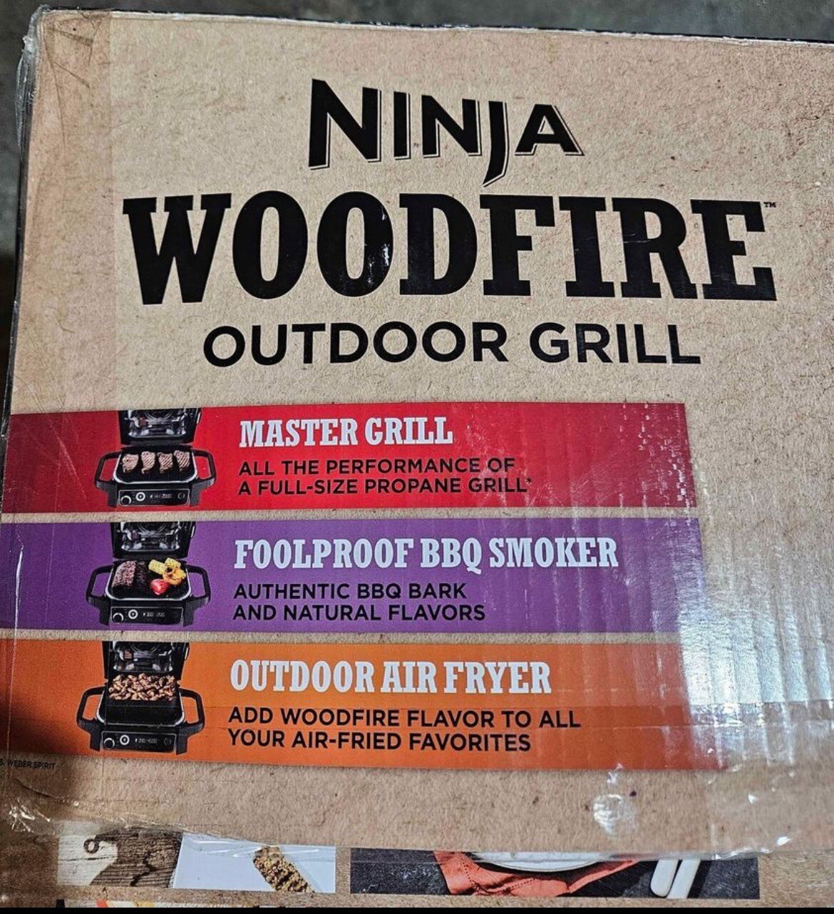New Ninja Woodfire Outdoor Grill & Smoker, OG705A, 7in1 Master