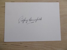 Godfrey Housfield Nobel Prize Medicine 1979 autograph signed 10x15 cm index card