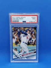 2017 Topps Update Swinging Cody Bellinger ROOKIE RC #US50 PSA 9 MINT Yankees