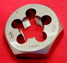 M16 X 1.0 Metric 1.4" Hex Die Irwin Hanson 6954 16MM CS USA RH