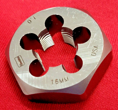 M16 X 1.0 Metric 1.4'' Hex Die Irwin Hanson 6954 16MM CS USA RH