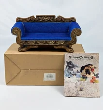Stone Critters Empire Sofa Couch Blue Mini House United Design SC-964 Blue 1997