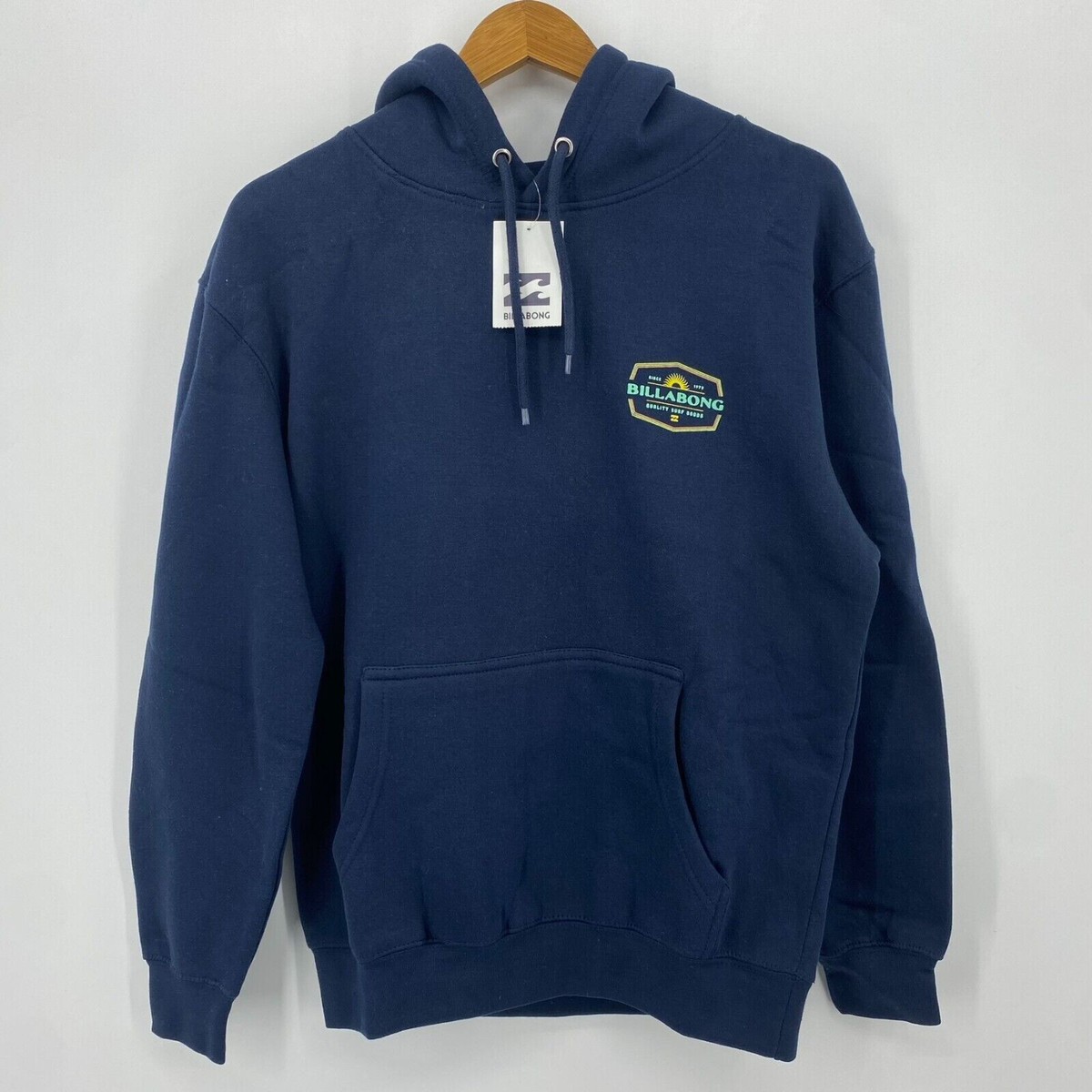 BILLABONG メンズ 2WAY-HOODED Billabong Hoodie Men's Double Sided Logo Pullover Pocket, Navy, M