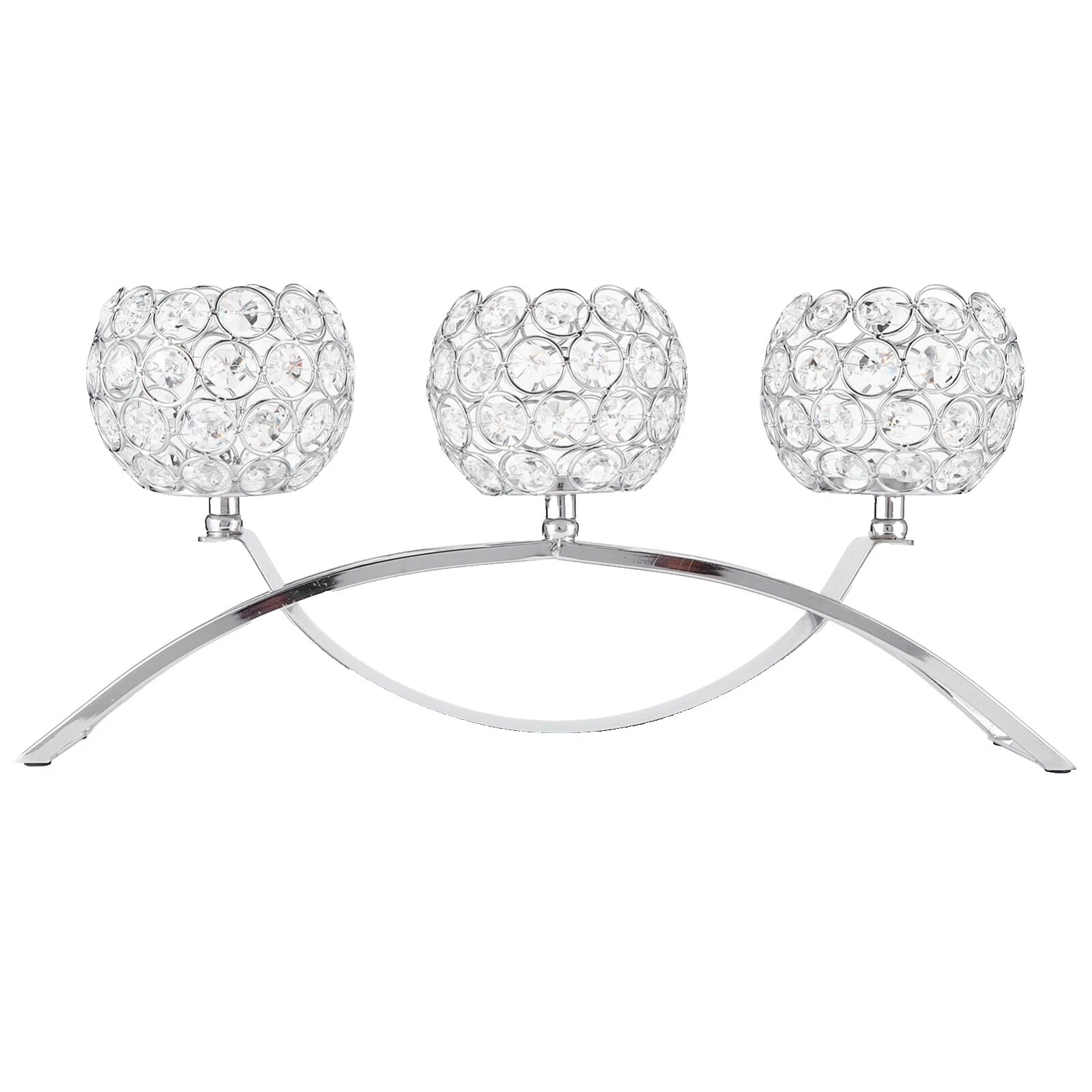Art Deco Crystal Candle Candlesticks