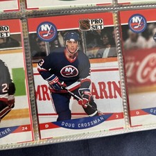 1990-91 Pro Set Hockey Card Doug Crossman New York Islanders #179