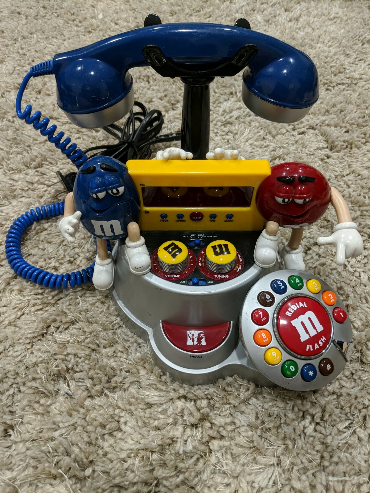 telephone radio alarm clock