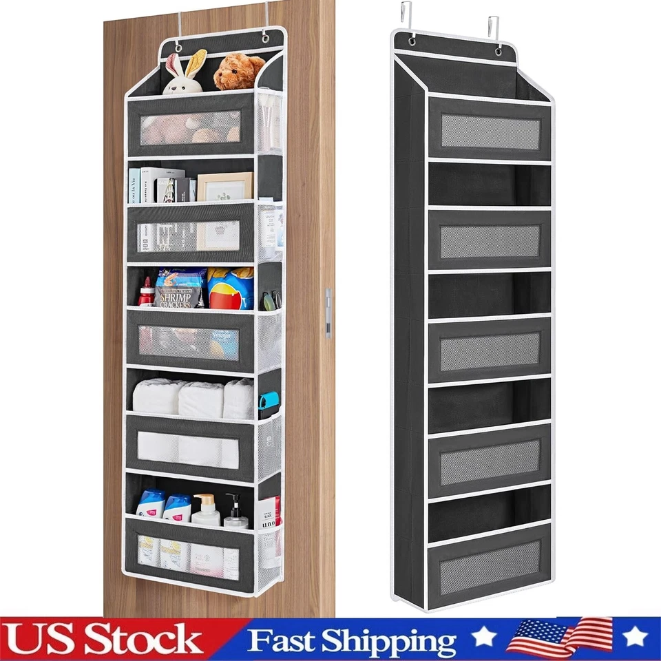 KENVC Hanging Closet Organizer Multi-Compartment Storage with 5 Large Capacity Pockets