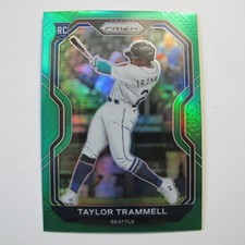 2021 Panini Prizm Taylor Trammell Green Prizm RC #29 Seattle Mariners