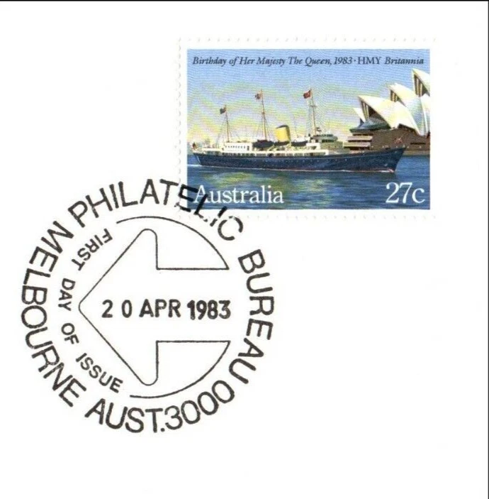 Australia 1983 Birthday HM Queen Elizabeth QE II Benham FDC BAS 5 - Image 2 of 2