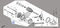 Honda 2002-2013 Silverwing FSC Startermotorbaugruppe 31200-MCT-003 Neu OEM