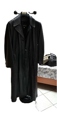 damen leder trenchcoat 