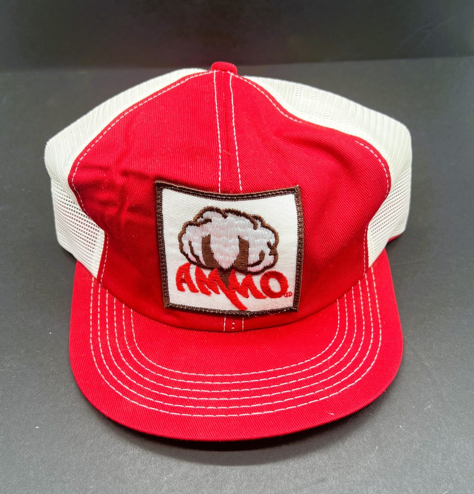 Vintage Ammo Patch Snapback Trucker Cap by K-Products Made in USA