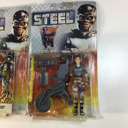 3x SHAQ O’Neal Movie STEEL Kay Bee Toys Kenner Exclusive 5” Steel Action Figure - Picture 6 of 24