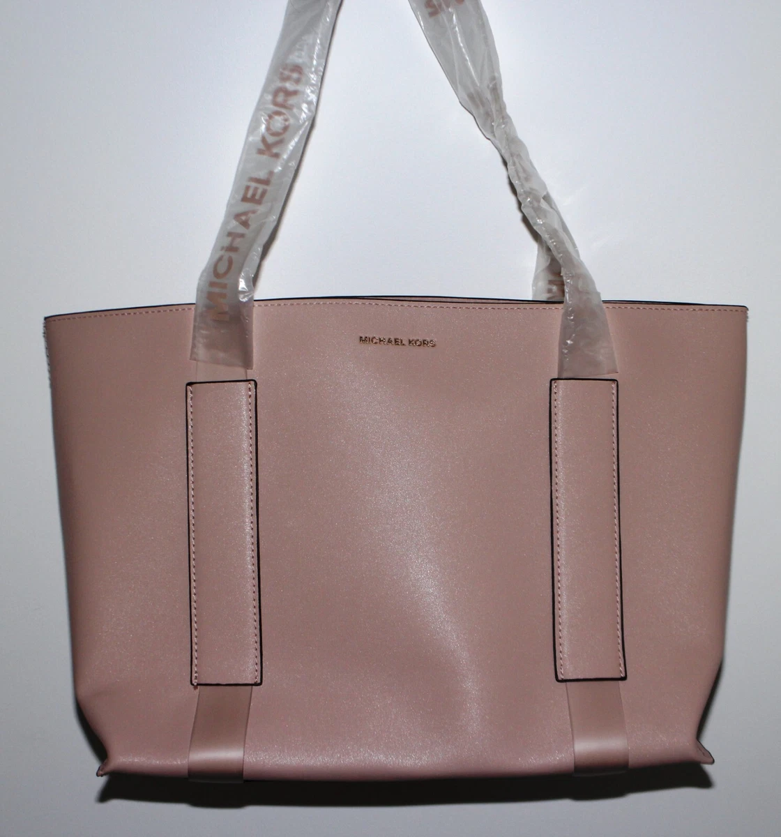 Michael Kors Tote Shoulder Bag Dusty pink Faux Leather New with Dust Bag