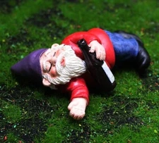Gnome Drunk Statue Garden Sculpture Tabletop Figurine Home Decor Gifts