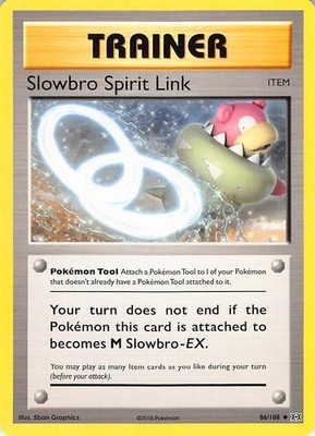 Slowbro Spirit Link 86/108 Uncommon Evolutions Pokemon Near Mint