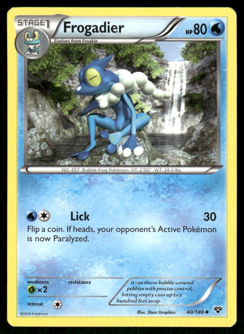 Frogadier 40/146 - XY Base Set - Uncommon LP