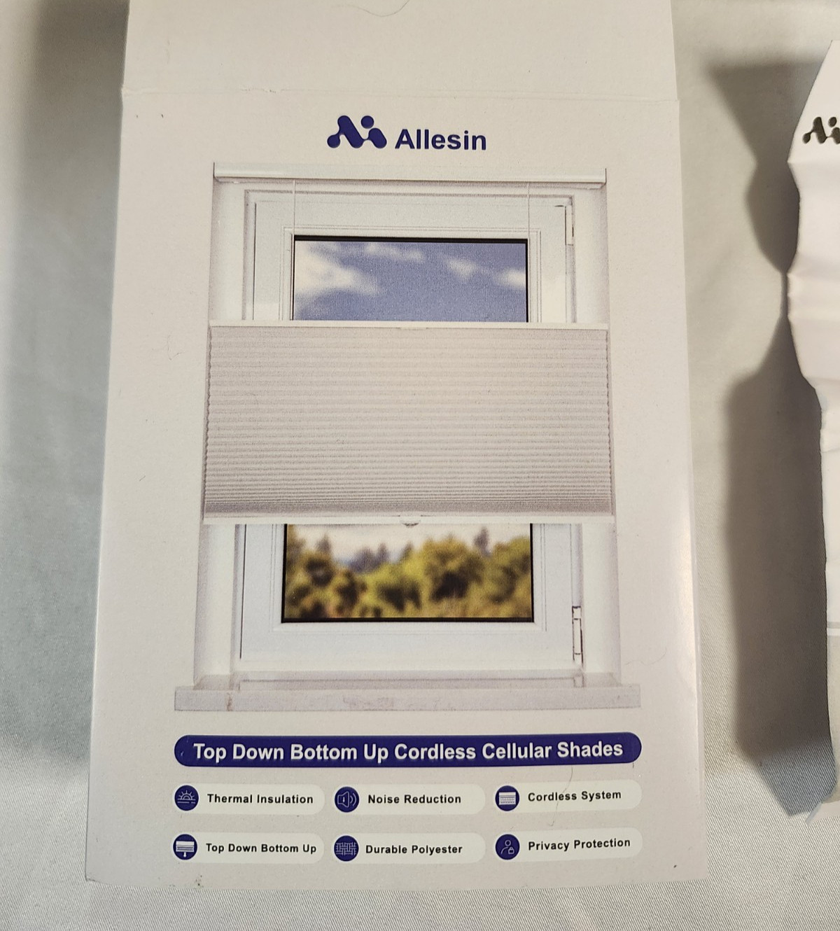 Allesin - Cellular Shades, Blackout Blinds Noise Reduction, 