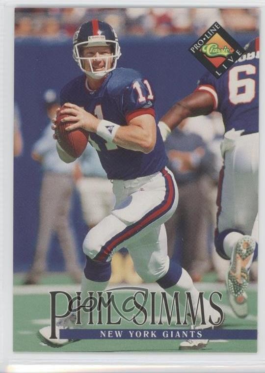 1994 Classic Pro Line Live Phil Simms #104 2k7