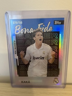 Topps Real Madrid Kaka Bona Fide Baller 75/150. Wirklich atemberaubende Karte #halamadrid