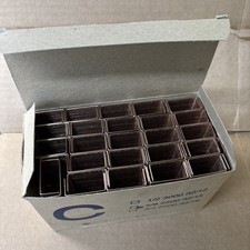16 gauge 1-1/4" Crown Carton Closing Staples 4,500 QTY Copper Plated 5/8" Length